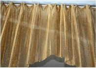 Lightweight metallic curtain fabric , aluminum material sequin curtain fabric