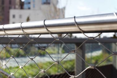 SS 304 Balustrade Wire Mesh Anti Corrosive With 1.2mm-3.2mm Wire Diameter