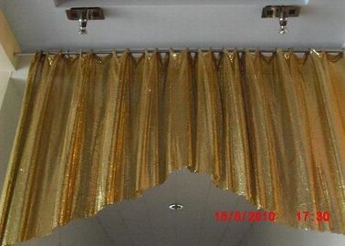 Metal Mesh Fabric Cloth / Flexible Metallic Sequin Fabric for Room Divider