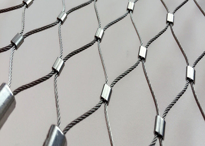Construction 7*7 Balcony Protection Mesh Stainless Steel 316 Cable Mesh For Stairs Railing